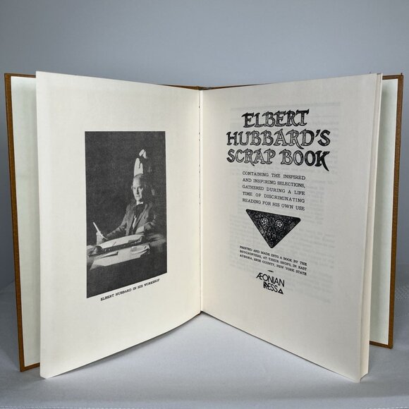 Elbert Hubbard's Scrap Book 1923 C1980s Aeonian Press 300 Copies Limited Rare - Picture 6 of 11